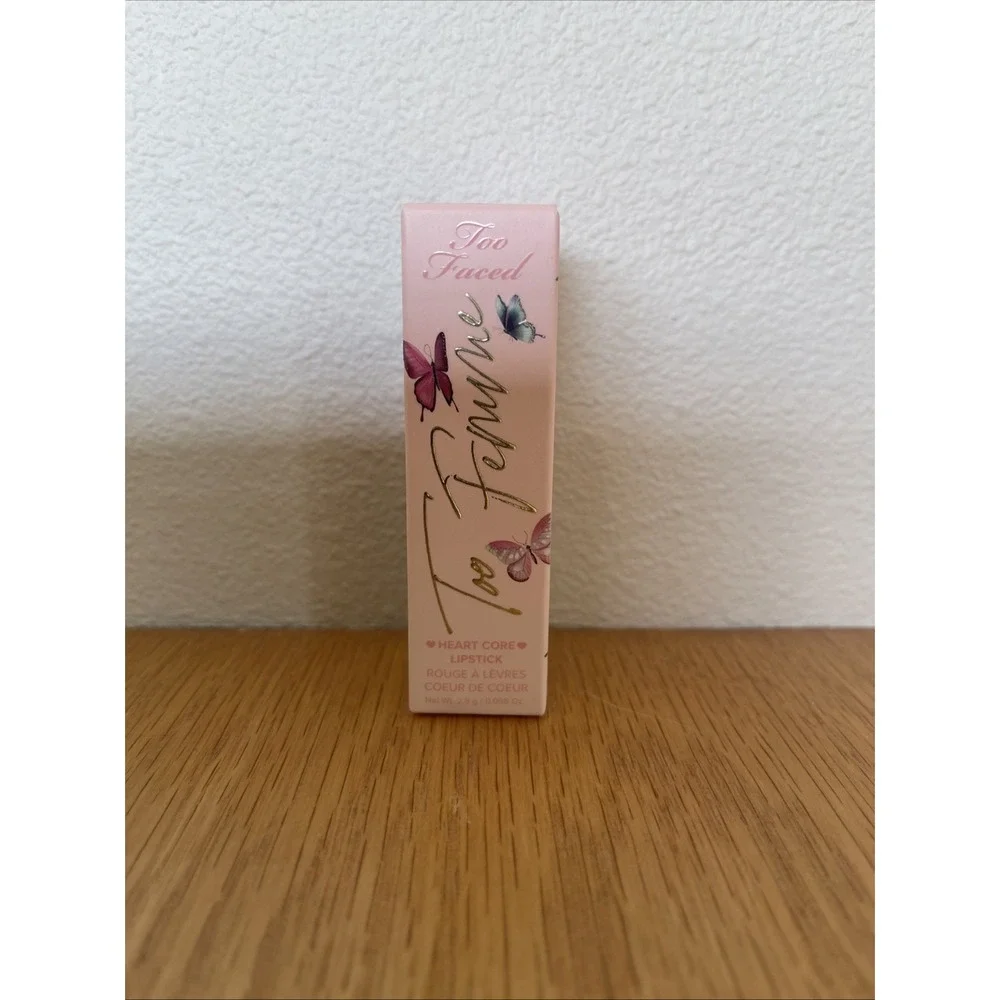 Too Faced Too Femme 04 Heart Core Lipstick Moisturizing New in Box Makeup